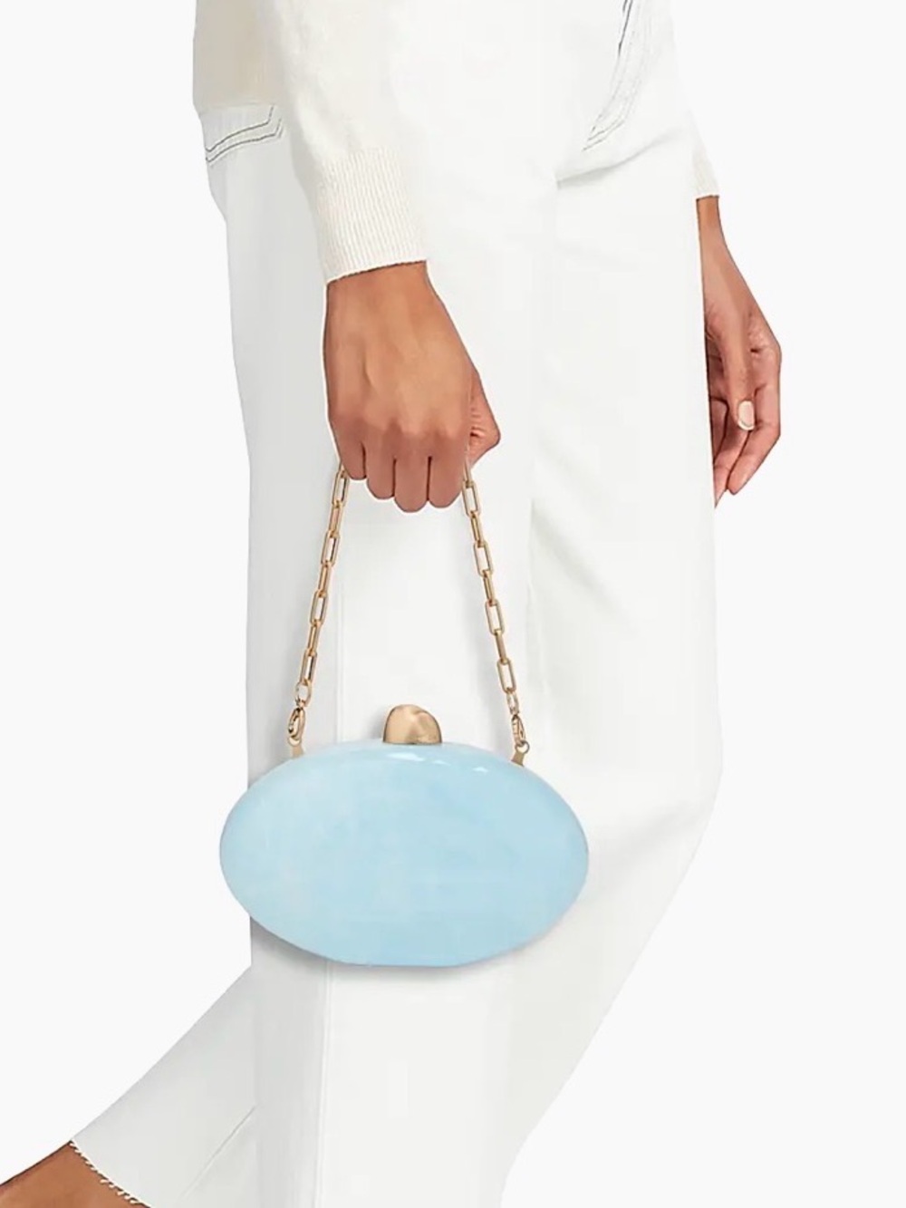Cult Gaia Eviana Pearl-Shaped Clutch